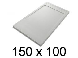 Duschwanne, flach, 150x100 cm, Acrystone-Harz, ETNA COVER 100x150