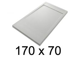 Duschwanne, flach, 170x70 cm, Acrystone-Harz, ETNA COVER 70x170