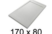 Duschwanne, flach, 170x80 cm, Acrystone-Harz, ETNA COVER 80x170