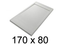 Duschwanne, flach, 170x80 cm, Acrystone-Harz, ETNA COVER 80x170
