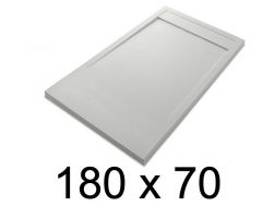 Duschwanne, flach, 180x70 cm, Acrystone-Harz, ETNA COVER 70x180