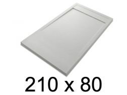 Duschwanne, flach, 210x80 cm, Acrystone-Harz, ETNA COVER 80x210