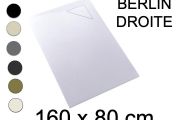 Duschwanne, 160x80 cm, rechtwinkliger Abfluss - BERLIN RIGHT 80x160
