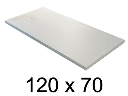 Duschtasse schuldig, 120x70 cm, leichtes Mineralharz - BLAY 70x120