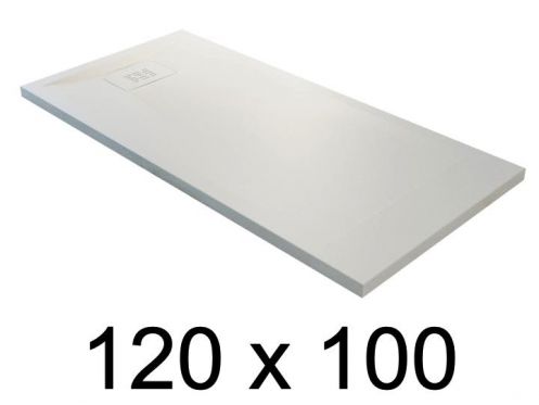 Duschtasse schuldig, 120x100 cm, leichtes Mineralharz EcoStyle