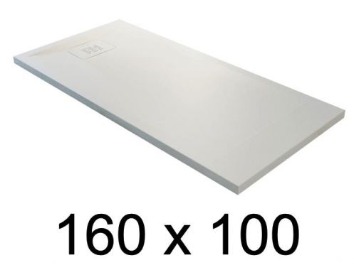 Duschtasse schuldig, 160x100 cm, leichtes Mineralharz EcoStyle