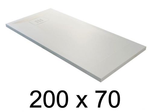 Duschtasse schuldig, 200x70 cm, leichtes Mineralharz - BLAY 70x200