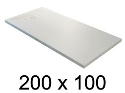 Duschtasse schuldig, 200x100 cm, leichtes Mineralharz - BLAY 100x200