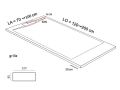 Schuldige Duschwanne, diskrete Drainage - PINO