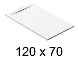 Schuldige Duschwanne, 120x70 cm, diskrete Drainage - PINO 70x120