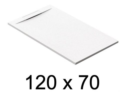 Schuldige Duschwanne, 120x70 cm, diskrete Drainage - PINO 70x120