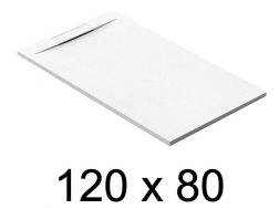 Schuldige Duschwanne, 120x80 cm, diskrete Drainage - PINO 80x120