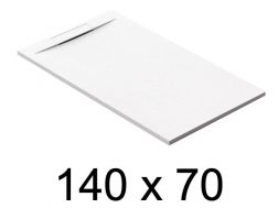Duschwanne schuldig, 140x70 cm, diskreter Abfluss - PINO