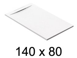 Schuldige Duschwanne, 140x80 cm, diskrete Drainage - PINO 80x140
