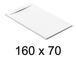 Schuldige Duschwanne, 160x70 cm, diskrete Drainage - PINO 70x160