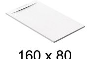 Duschwanne schuldig, 160x80 cm, diskreter Abfluss - Merida
