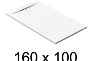 Duschwanne schuldig, 160x100 cm, diskreter Abfluss - PINO