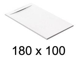 Schuldige Duschwanne, 180x100 cm, diskrete Drainage - PINO 100x180