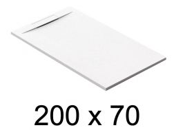 Schuldige Duschwanne, 200x70 cm, diskrete Drainage - PINO 70x200