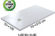 Duschwanne, extra slim, Mineralharz VESUVE