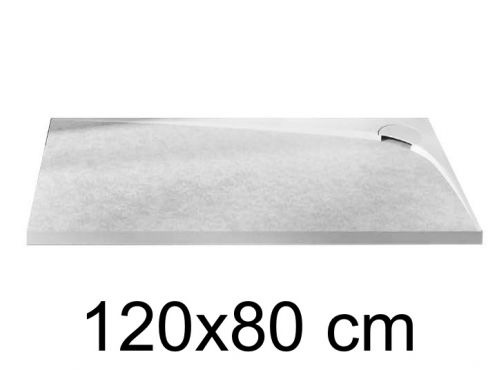 Duschwanne, Ablssung linke Ecke, 120x80 cm - ALESON LINKS