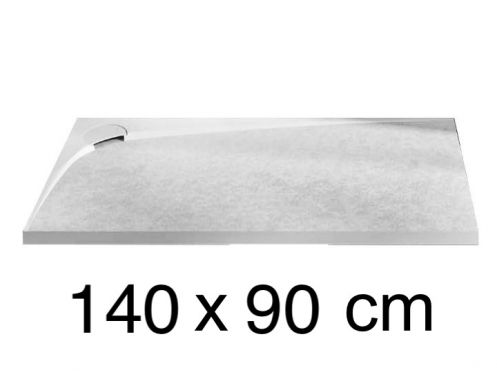 Duschwanne, rechtwinkliger Abfluss, 140 x 90 cm, - ALESON RIGHT