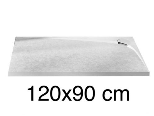 Duschwanne, Ablssung linke Ecke, 120x90 cm - ALESON LINKS