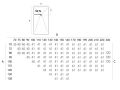 Duschwanne 240x70 cm, extra flach, zuschneidbar, Harz, VERONE 70x240