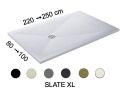 Duschwanne, groe Gre, Breite 230 cm, extra flaches Harz - SLATE XL