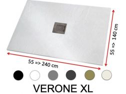 Große Duschwanne aus Mineralharz - VERONE 240