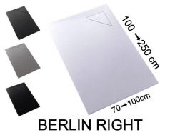 Duschwanne, rechtwinkliger Abfluss - BERLIN RIGHT 240