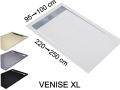 Duschwanne mit Rinne 240 cm Harz extra flach - VENISE XL
