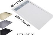 Duschwanne mit Rinne 250 cm Harz extra flach - VENISE XL