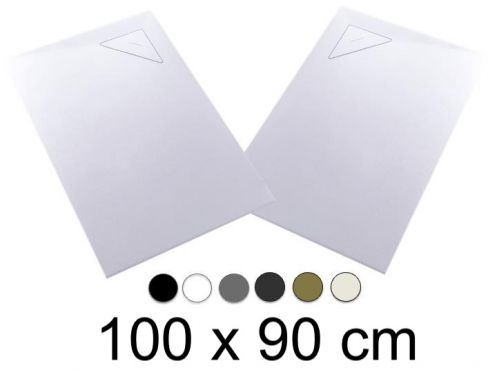 Duschwanne, 100x90 cm, Eckentleerung BERLIN