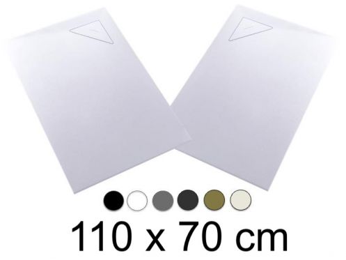 Duschwanne, 110x70 cm, Evakuierungswinkel BERLIN