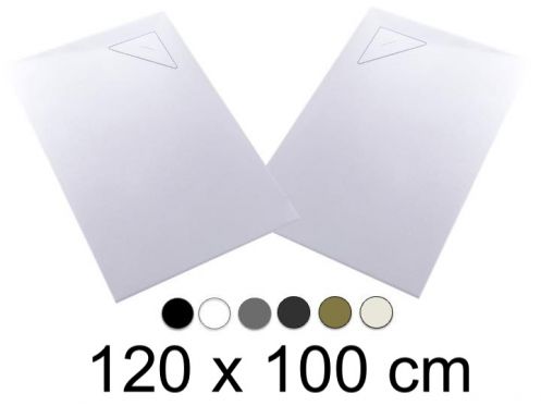 Duschwanne, 120x100 cm, Eckabsaung BERLIN