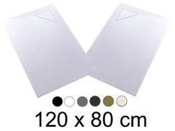 Duschwanne, 120x80 cm, rechtwinkliger Abfluss BERLIN