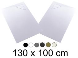 Duschwanne, 130x100 cm, rechtwinkliger Abfluss BERLIN