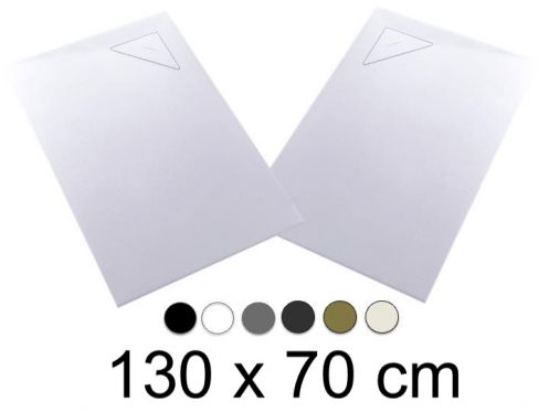 Duschwanne, 130x70 cm, rechtwinkliger Abfluss BERLIN