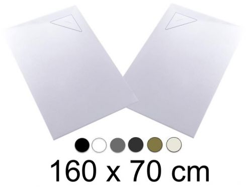 Duschwanne, 160x70 cm, rechtwinkliger Abfluss BERLIN