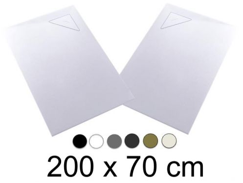 Duschwanne, 200x70 cm, rechtwinkliger Abfluss BERLIN