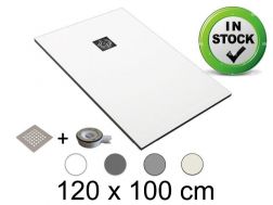 Duschwanne schuldig 120x100 cm Extra Flaches Harz - CHIVA