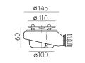 Duschwanne schuldig 140x70 cm Extra Flaches Harz - CHIVA