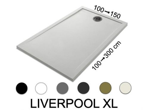 Duschwanne, extra breite Rinne - LIVERPOOL XL