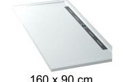 Duschwanne seitlicher Ablauf - EDGE 160x90