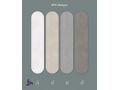 Ego Cream 120x280 cm- SPC-Wandpaneel, polierte Zementoberflche, creme