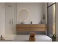 Vertigo Light 120x260 cm - Wandpaneel aus SPC, Finish Zement hellgrau
