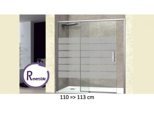 Schiebetr fr die Dusche, 110  113 cm, mit halbdurchsichtigem Glas __int__ NANTES 310 Bold