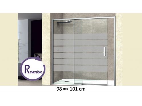 Schiebetr fr die Dusche, 98  101 cm, mit halbdurchsichtigem Glas __int__ NANTES 310 Bold