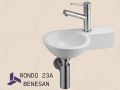 Handwaschbecken rund, keramisch, hngend | BONN 23 DROITE